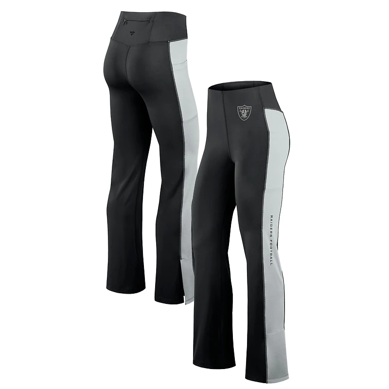 Legging évasé ajusté Fanatics pour femmes, noir, Las Vegas Raiders Studio