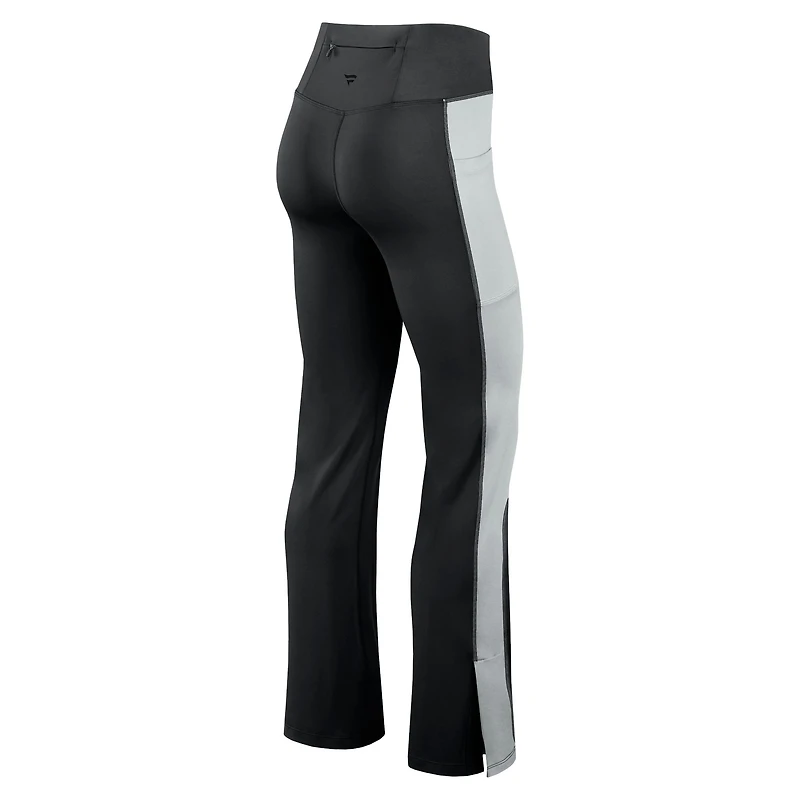 Legging évasé ajusté Fanatics pour femmes, noir, Las Vegas Raiders Studio