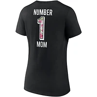 Women's Fanatics Black Las Vegas Raiders Team Mother's Day V-Neck T-Shirt