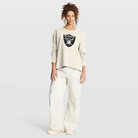 Women's Fanatics Cream Las Vegas Raiders Dove Legacy Long Sleeve T-Shirt
