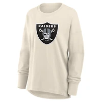 Women's Fanatics Cream Las Vegas Raiders Dove Legacy Long Sleeve T-Shirt