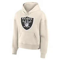 Women's Fanatics Cream Las Vegas Raiders Dove Legacy Pullover Hoodie