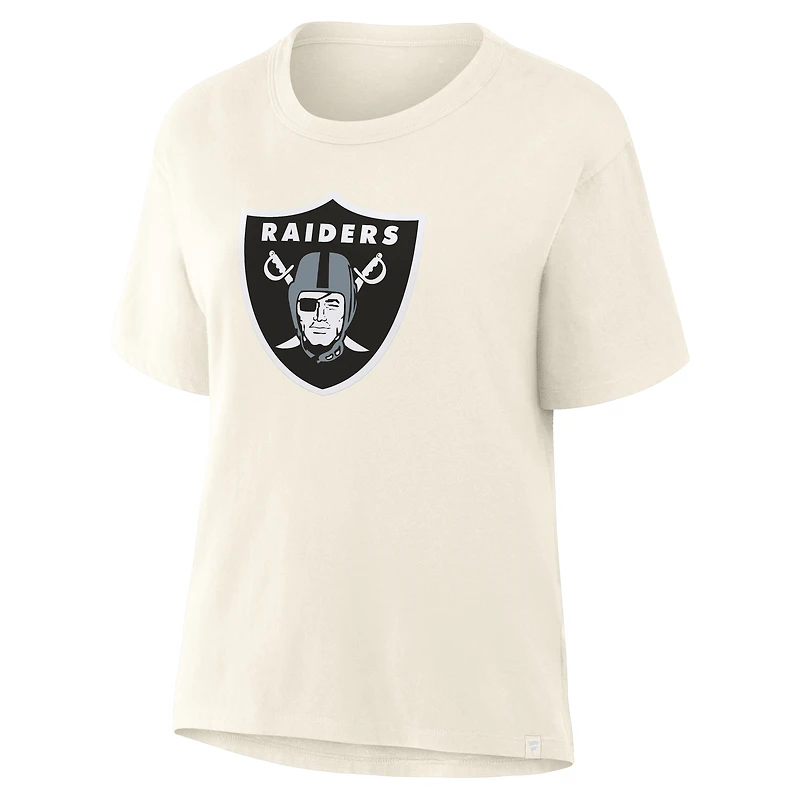 Women's Fanatics Cream Las Vegas Raiders Dove Legacy T-Shirt