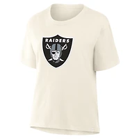 Women's Fanatics Cream Las Vegas Raiders Dove Legacy T-Shirt