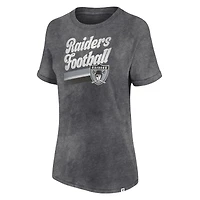 Women's Fanatics Heather Charcoal Las Vegas Raiders Hit - T-Shirt