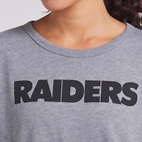 T-shirt boxy tri-blend gris chiné Fanatics pour femme