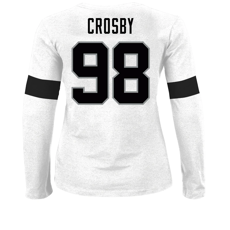 T-shirt Fanatics Maxx Crosby Ash Las Vegas Raiders pour femmes, grandes tailles, avec nom et numéro