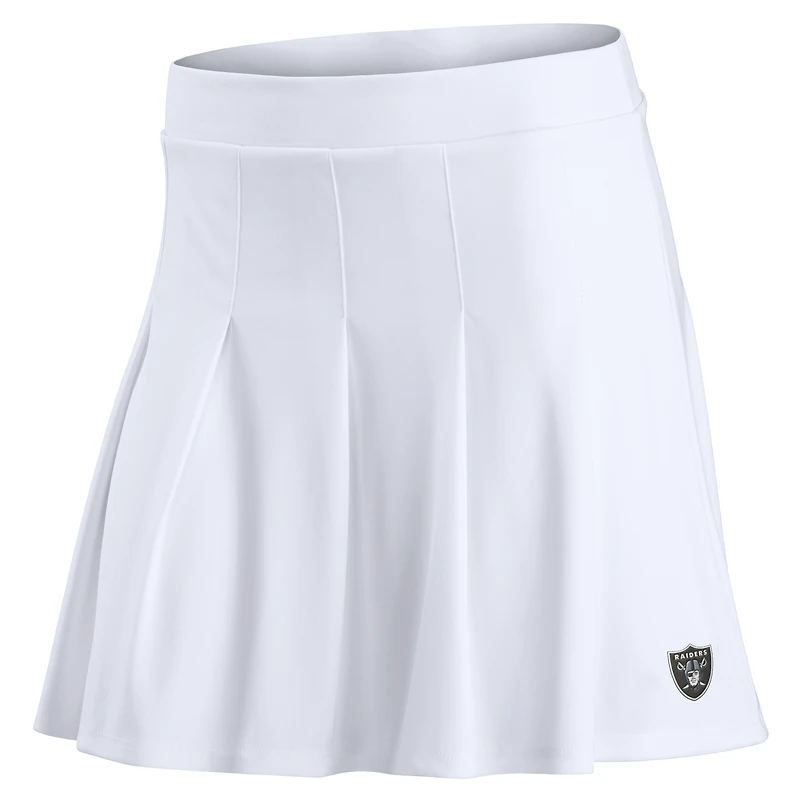 Women's Fanatics White Las Vegas Raiders Primary Logo Tennis Skort