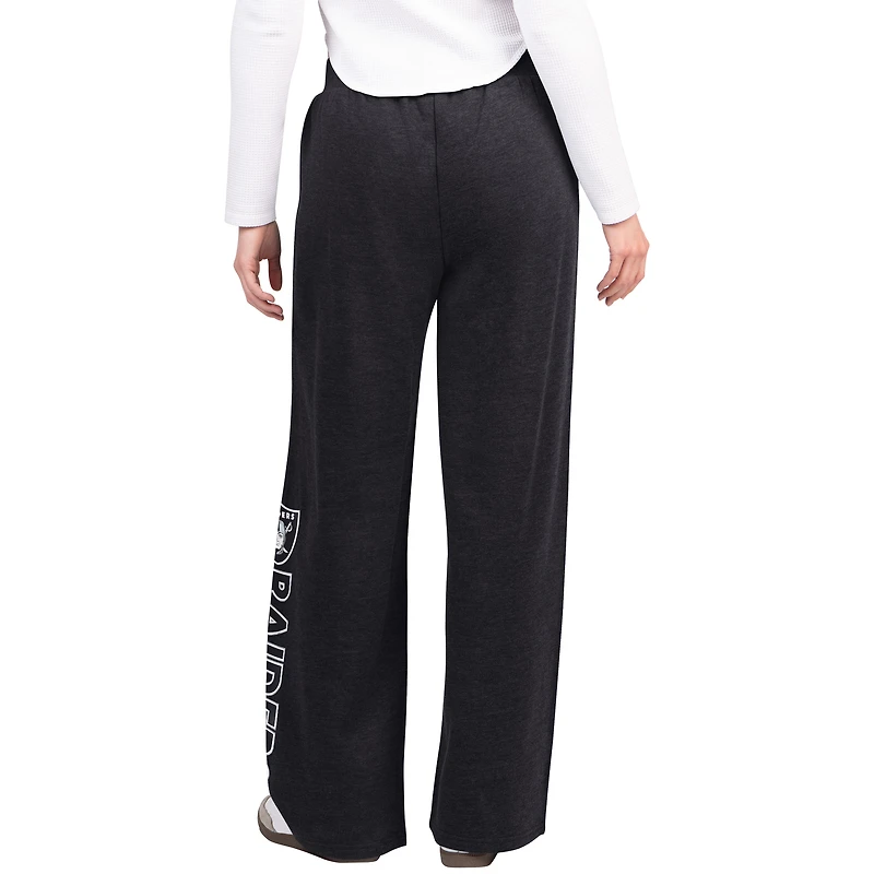 Pantalon de survêtement large noir G-III 4Her pour femme Carl Banks, motif Las Vegas Raiders Field