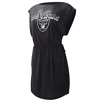Women's G-III 4Her by Carl Banks  Black Las Vegas Raiders G.O.A.T. Swimsuit Cover-Up - Dress