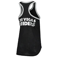 Women's G-III 4Her by Carl Banks Black Las Vegas Raiders Tater Burnout Tank Top