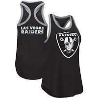 Women's G-III 4Her by Carl Banks Black Las Vegas Raiders Tater Tank Top