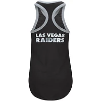 Women's G-III 4Her by Carl Banks Black Las Vegas Raiders Tater Tank Top