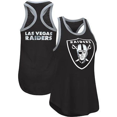 Women's G-III 4Her by Carl Banks Black Las Vegas Raiders Tater Tank Top