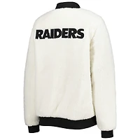 Veste réversible pour femme G-III 4Her by Carl Banks Oatmeal/Black Las Vegas Raiders Switchback Full-Zip