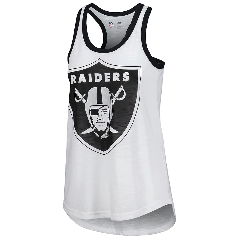 Débardeur Tater G-III 4Her by Carl Banks blanc Las Vegas Raiders pour femmes