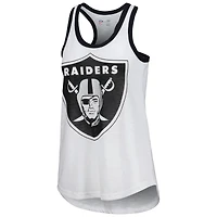 Débardeur Tater G-III 4Her by Carl Banks blanc Las Vegas Raiders pour femmes