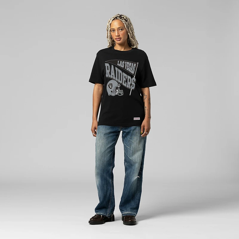 Women's Mitchell & Ness Black Las Vegas Raiders Team Dynamic Boyfriend T-Shirt