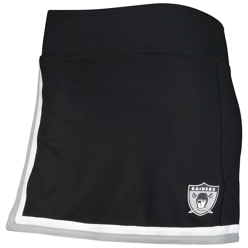 Jupe-short Mitchell & Ness Oakland Raiders pour femme, noire