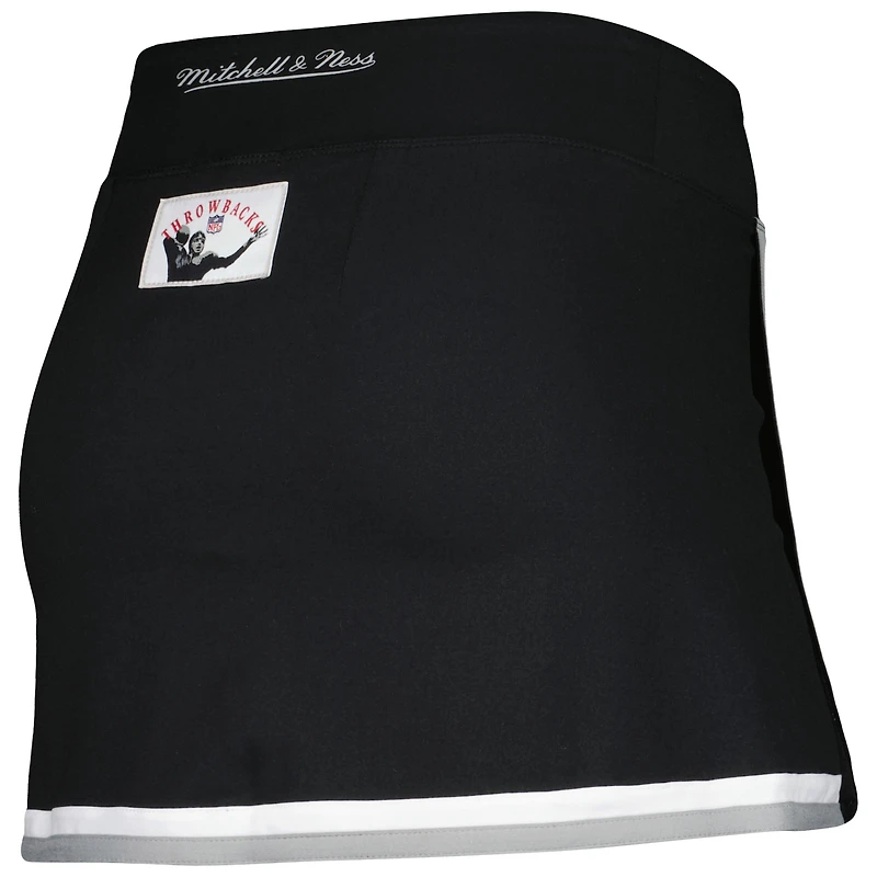 Jupe-short Mitchell & Ness Oakland Raiders pour femme, noire
