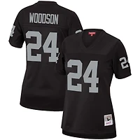 Maillot pour femme Mitchell & Ness Charles Woodson noir Las Vegas Raiders Legacy Replica Team
