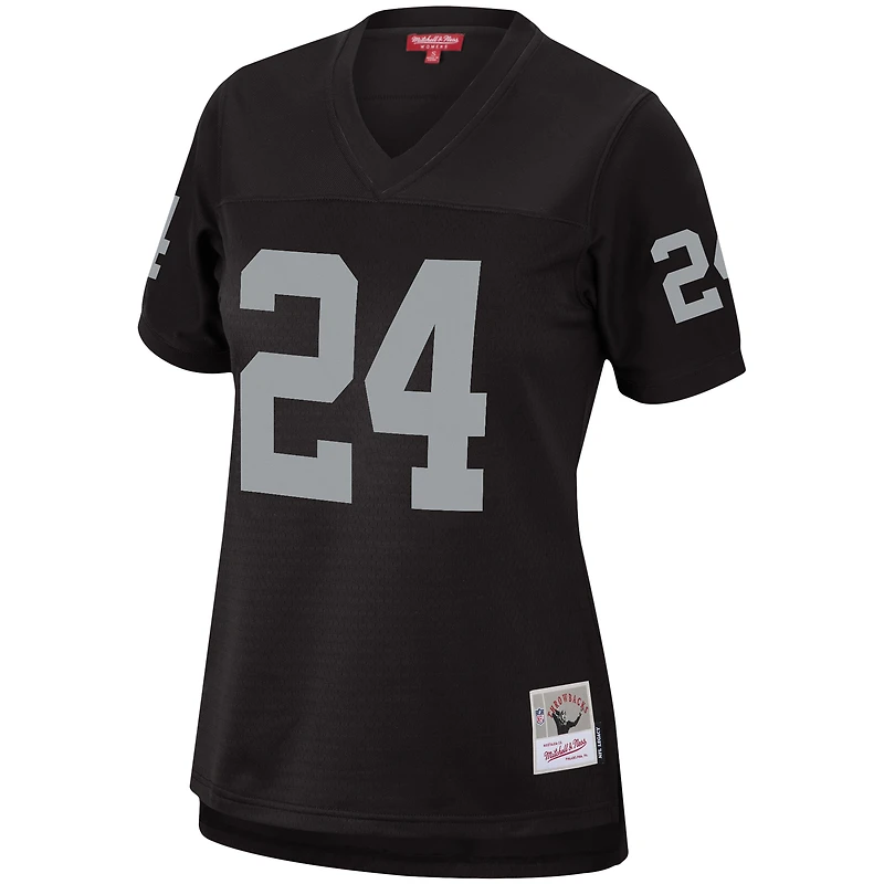 Maillot pour femme Mitchell & Ness Charles Woodson noir Las Vegas Raiders Legacy Replica Team