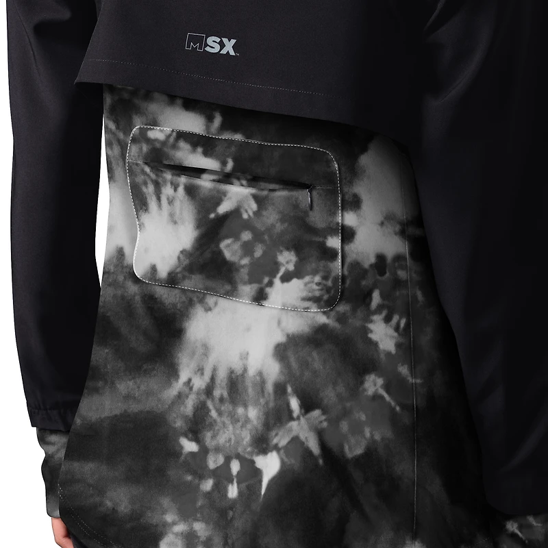 MSX by Michael Strahan Noir Las Vegas Raiders Grace Raglan Veste de course à glissière pleine longueur