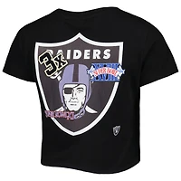 T-shirt New Era noir Las Vegas Raiders Historic Champs pour femme