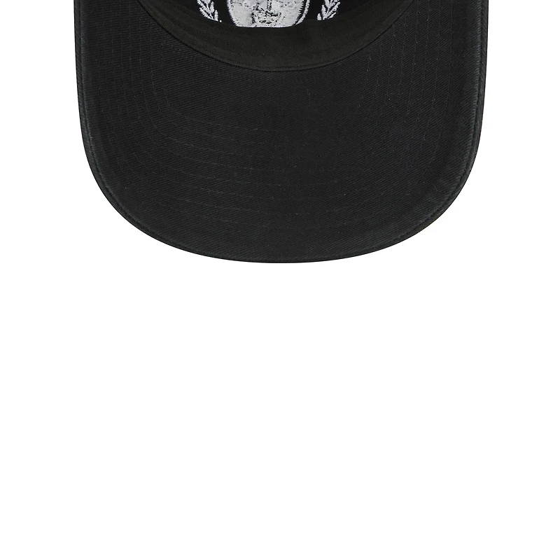 Casquette réglable New Era Las Vegas Raiders Leaves 9TWENTY noire pour femme
