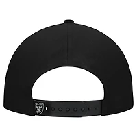 Casquette ajustable New Era noire métallisée 9FORTY M-Crown A-Frame pour femme des Las Vegas Raiders