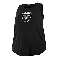 Women's New Era  Black Las Vegas Raiders Plus Tank Top