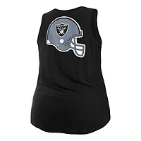 Women's New Era  Black Las Vegas Raiders Plus Tank Top