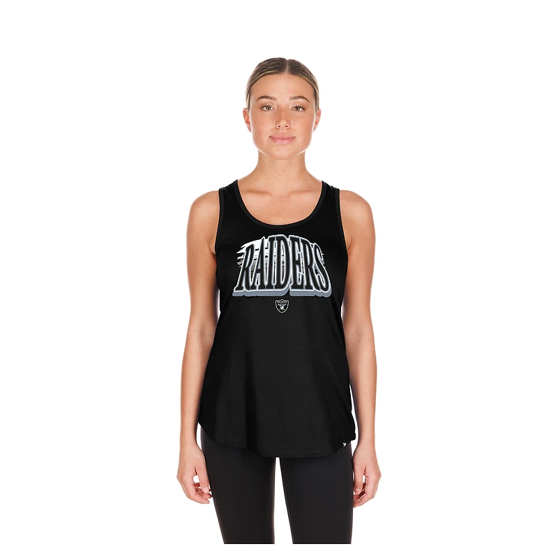 Women's New Era  Black Las Vegas Raiders Summer Tank Top