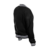 Women's New Era  Black Las Vegas Raiders Throwback Fleece Full-Snap Jacket