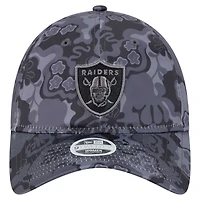Casquette ajustable Trippy 9TWENTY noire New Era pour femme des Las Vegas Raiders