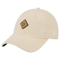 Women's New Era Cream Las Vegas Raiders Comfy 9FORTY Adjustable Hat