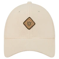 Casquette ajustable confortable 9FORTY crème New Era pour femme des Las Vegas Raiders