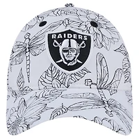 Casquette ajustable Dakota 9TWENTY Las Vegas Raiders New Era pour femme, blanche