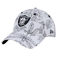 Casquette ajustable Dakota 9TWENTY Las Vegas Raiders New Era pour femme, blanche
