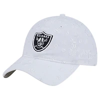 Women's New Era  White Las Vegas Raiders Floral 9TWENTY Adjustable Hat