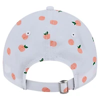 Casquette ajustable 9TWENTY blanche à motif de fruits des Las Vegas Raiders de New Era pour femme