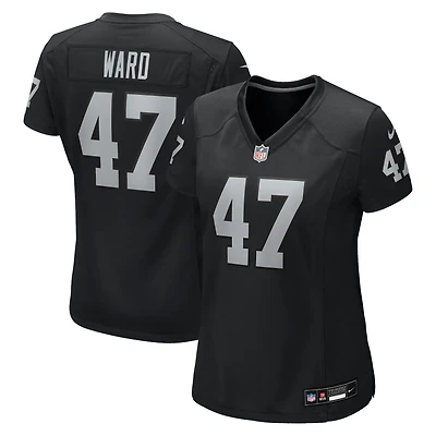 Women's Nike Alex Ward  Black Las Vegas Raiders Team Game Jersey