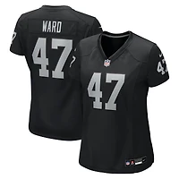 Women's Nike Alex Ward  Black Las Vegas Raiders Team Game Jersey