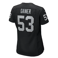 Maillot de match Nike Amari Gainer noir pour femme des Las Vegas Raiders
