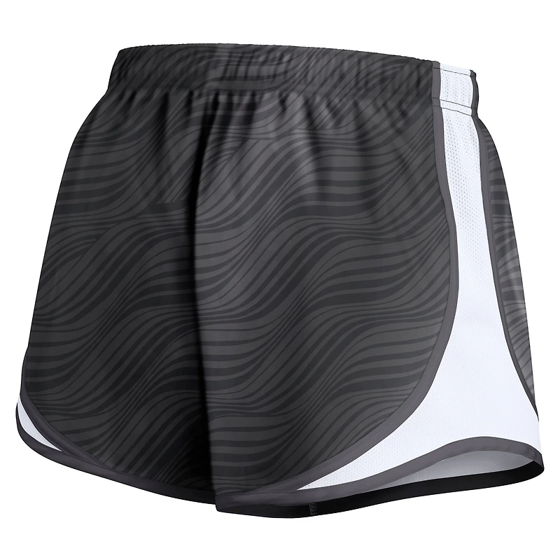 Short Nike Tempo Dri-FIT Anthracite pour femme des Las Vegas Raiders