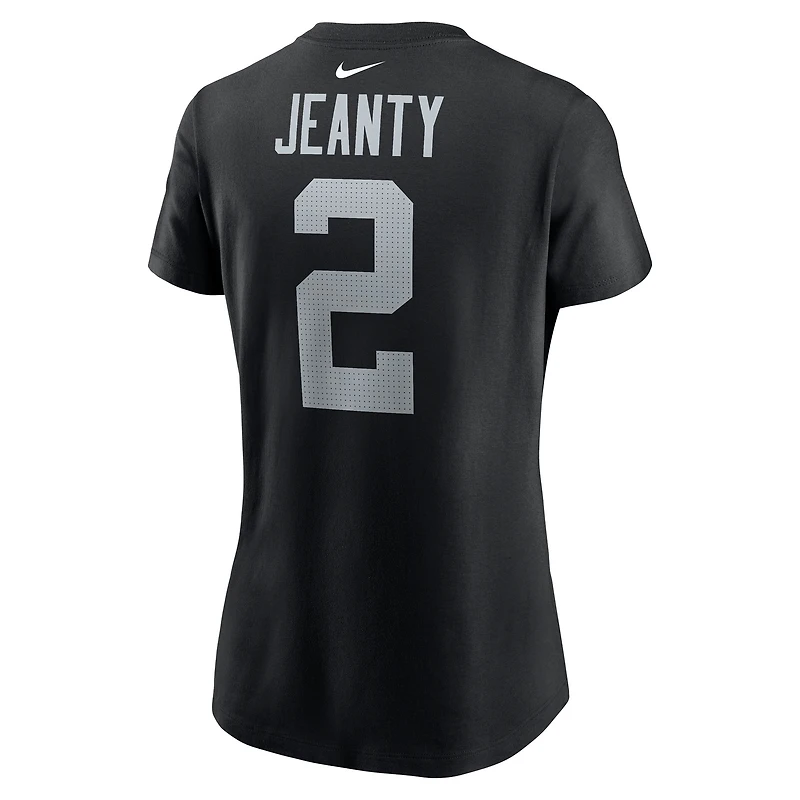 Women's Nike Ashton Jeanty Black Las Vegas Raiders Name & Number T-Shirt