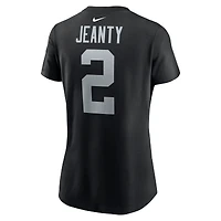 Women's Nike Ashton Jeanty Black Las Vegas Raiders Name & Number T-Shirt