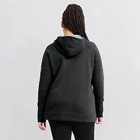 Sweat à capuche et zip intégral raglan asymétrique Nike Las Vegas Raiders pour femme, noir