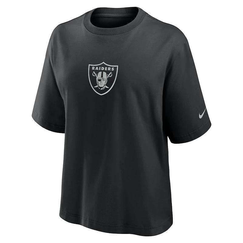 Women's Nike Black Las Vegas Raiders Boxy T-Shirt