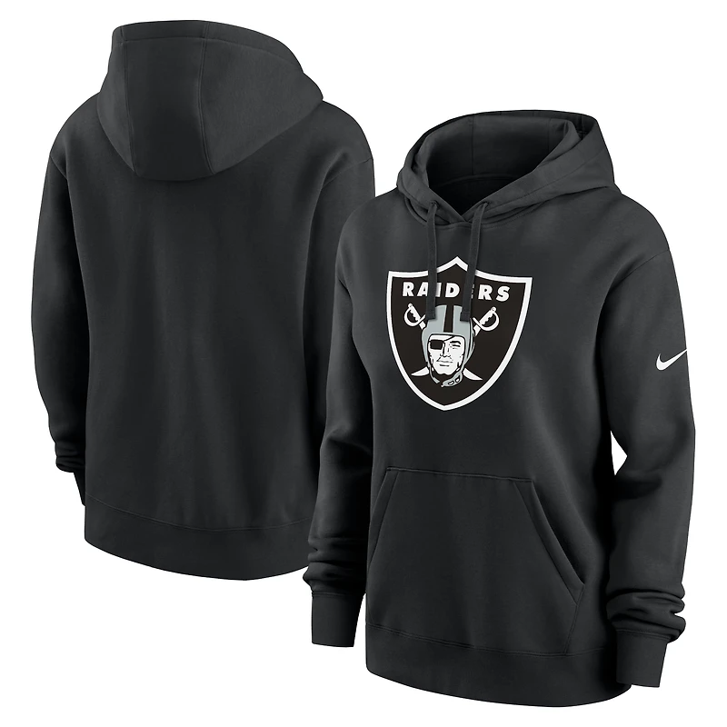 Women's Nike Black Las Vegas Raiders Club Fleece Hoodie